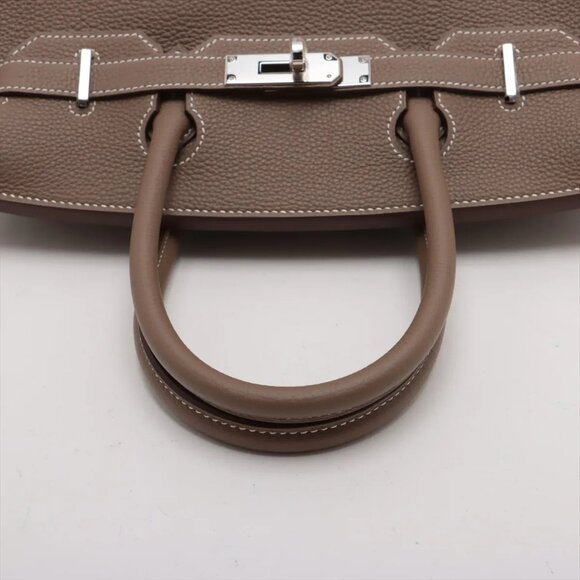 Sold out ❌Hermes Birkin 30 Le Tournay Togo Etoupe Silver W: 2024 - Picture 5 of 12